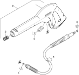 KÄRCHER Ersatzteile Hochdruckreiniger K 2.220 Balcony Tchibo *EU 1.671-810.0-B Handspritzpistole