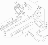 KÄRCHER Professional Ersatzteile Hochdruckreiniger Heisswasser HDS 501 C       EU 1.272-101.0 Handspritzpistole