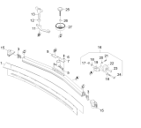 KÄRCHER Professional Ersatzteile Bodenreiniger B 90 R 1.161-000.2 Saugbalken gebogen 850mm