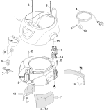 KÄRCHER Professional Ersatzteile Sauger T 10/1 EU 1.527-150.0 Gehaeuse