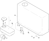 KÄRCHER Professional Ersatzteile Hochdruckreiniger Heisswasser HDS 12/14 -4 ST GAS  EU-I 1.251-901.0 Behaelter