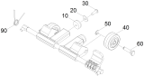 KÄRCHER Professional Ersatzteile Bodenreiniger BR 35/12 C Bp Pack 9.398-851.0 Fahrwerk kpl. fuer Ersatz