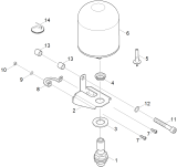 KÄRCHER Professional Ersatzteile Kehrmaschinen KM 105  ETL Rundumkennleuchte Schutzdach 1.280-140.2
