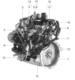 KÄRCHER Professional Ersatzteile Kehrmaschinen KM 170/600 R Lpg  Motor Einzelteile _2 9.398-191.0