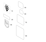 KÄRCHER Professional Ersatzteile Bodenreiniger BD 50/40 RS Bp Pack 1.533-171.0 Beschriftungssatz B 40 RS