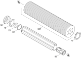 KÄRCHER Professional Ersatzteile Bodenreiniger TURNADO 35 EU 1.783-472.0 Walze Pad BR35/12
