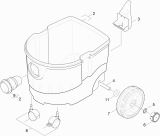 KÄRCHER Professional Ersatzteile Sauger ISS 35 1.184-877.0 Behaelter Einzelteile