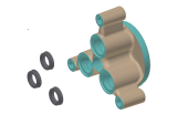 KÄRCHER Professional Ersatzteile Hochdruckreiniger Kaltwasser HD 5/12 C Plus EU 1.520-129.0 Zylinderkopf kpl. Messing