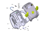 KÄRCHER Professional Ersatzteile Bodenreiniger B 40 C Bp Pack+80Ah+R45+V900 1.533-263.0 Bedienfeld kpl. BAT C