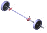 KÄRCHER Professional Ersatzteile Bodenreiniger B 60 W 1.384-020.2 Fahrachse kpl.