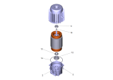 KÄRCHER Professional Ersatzteile Hochdruckreiniger Kaltwasser PRO HD 600 EU 1.520-982.0 Motor kpl.