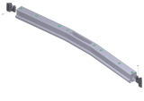 KÄRCHER Professional Ersatzteile Bodenreiniger B 120 W 1.005-100.2 Saugbalken vormontiert gebogen 940mm