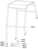 KÄRCHER Professional Ersatzteile Bodenreiniger B 300 R I 1.480-235.2 Schutzdach hoch komplett