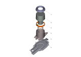 KÄRCHER Professional Ersatzteile Bodenreiniger BD 50/70 R Bp Fleet Classic 1.161-072.0 Saugturbine Kapsel kpl.