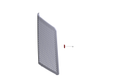 KÄRCHER Professional Ersatzteile Luft Reinigung AF 100 H13 EU 1.024-812.0 Abdeckung Filter links complete