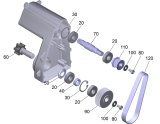 KÄRCHER Professional Ersatzteile Bodenreiniger TURNADO 45 1.783-464.0 Getriebegehaeuse Ersatz