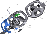KÄRCHER Professional Ersatzteile Bodenreiniger TURNADO 45 1.783-464.0 Lenksaeule kpl. blau