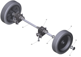 KÄRCHER Professional Ersatzteile Bodenreiniger B 40 C Bp Classic+R45+V900 1.533-260.0 Achse kpl.