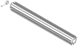 KÄRCHER Professional Ersatzteile Bodenreiniger BR 120/250 R I Bp Pack 1.480-324.0 Buerstenwalze orange