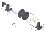 KÄRCHER Professional Ersatzteile Hochdruckreiniger Kaltwasser HD 6/15 MX Plus Loxam EU 1.150-938.0 Schlauchtrommel kpl. HD-M