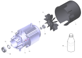 KÄRCHER Professional Ersatzteile Hochdruckreiniger Kaltwasser HD 6/16-4 M Plus EU 1.524-933.0 Motor kpl. HD 7/14-4 M *EU (D145)