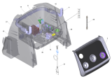 KÄRCHER Professional Ersatzteile Hochdruckreiniger Heisswasser HDS 13/20-4 S EU-II 1.071-931.0 E-Geraeteschrank kpl.