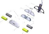 KÄRCHER Ersatzteile Hartflächenreiniger FC 3 Cordless Premium (white) *EU-II 1.055-361.0 Bodenkopf kpl. weiss FC3/3d