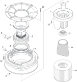 KÄRCHER Professional Ersatzteile Sauger WET VAC, 18 GAL, 24 SQUEEGEE 1.013-022.0 VACUUM MOTOR
