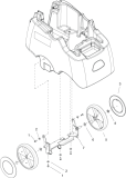 KÄRCHER Professional Ersatzteile Bodenreiniger CLIPPER DUO 16 120 VAC 1.008-048.0 WHEEL & AXLE