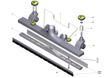 KÄRCHER Professional Ersatzteile Sauger Fahrbahnduese NW40 / KAERCHER 4.130-029.0 Duese montiert