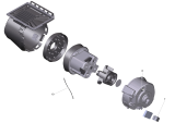 KÄRCHER Professional Ersatzteile Sauger CVD 48/2 Tornado 1.057-327.0 Motorgehaeuse kpl.