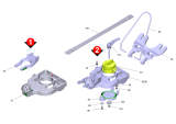 KÄRCHER Professional Ersatzteile Bodenreiniger BD 50/50C BpPack 80Ah + 850 straight 1.127-049.0 Saugbalken Anhebung kpl.