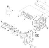 KÄRCHER Professional Ersatzteile Hochdruckreiniger Heisswasser HDS 5.0/30 Ec ST NG 440V 3ph 1.109-743.0 PISTON & SEALS HDS 4.5/22, HDS 3.5/30