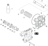 KÄRCHER Professional Ersatzteile Hochdruckreiniger Heisswasser HDS 4.0/22 Ea ST NG 220V 1ph 1.109-722.0 PISTON & SEALS HDS 5.0/30