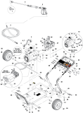 KÄRCHER Professional Ersatzteile Hochdruckreiniger Kaltwasser KARCHER DE-301007D CW DIRECT 2HP 120V 1P 1.106-063.0 EXPLODED VIEW