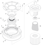 KÄRCHER Professional Ersatzteile Sauger NT 68/1 BASIC, 18 GAL VAC 1.103-495.0 Vakuum Motor