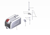 KÄRCHER Professional Ersatzteile Hochdruckreiniger Heisswasser HDS 8/20 G EU 1.210-920.0 Kraftstofftank kpl. HDS EU