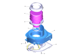 KÄRCHER Professional Ersatzteile Bodenreiniger B 110 R Bp+R75 1.161-429.0 Turbine Kapsel geschaeumt