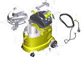 KÄRCHER Professional Ersatzteile Spruehextraktion Puzzi 8/1 C with hand nozzle EU 1.100-225.0 ETL Puzzi 8/1 C_EU