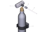 KÄRCHER Professional Ersatzteile Wasserspender WPD 50Ws  ABS CO2-Flasche 425g WPD50ws 1.024-405.0