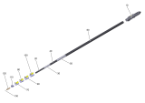 KÄRCHER Professional Ersatzteile Hochdruckreiniger Kaltwasser Antrieb Buersten Walze 4.762-584.0 Teleskop Lanze Glasfaser 7 m