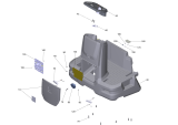 KÄRCHER Professional Ersatzteile Kehrmaschinen KM 100/120 R G  Frontverkleidung Benzin kpl.