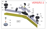 KÄRCHER Professional Ersatzteile Bodenreiniger B 150 R Bp 9.398-843.0 Saugbalken V-formig 1200MM