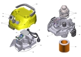 KÄRCHER Ersatzteile Nasstrockensauger WD 3 P V-17/4/20 (YYY) *EU 1.628-170.0 WD 3 P V-17/4/20 (YYY) *EU