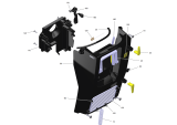 KÄRCHER Professional Ersatzteile Bodenreiniger B 50 W Bp+R55+Dose+Rinse+Autofill 1.533-232.0 Elektronik Abdeckung hinten kpl.