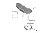 KÄRCHER Professional Ersatzteile Bodenreiniger B 110 R Classic Bp +D75 1.161-432.0 Abweiser Rolle kpl. left