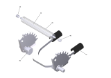 KÄRCHER Professional Ersatzteile Bodenreiniger KIRA B 50 1.533-001.0 Klappe Schlauchklemme unten