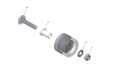 KÄRCHER Professional Ersatzteile Bodenreiniger B 50 W Bp+R55+Dose+Rinse+Autofill 1.533-232.0 Lagerung Umlenkrolle kpl.
