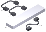 KÄRCHER Professional Ersatzteile Bodenreiniger BR 75/75 W Classic Bp 1.127-033.0 Einbausatz Batteriesatz