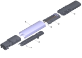 KÄRCHER Ersatzteile Hartflächenreiniger FC 4-4 Battery Set 4B Duo *EU 1.056-406.0 Profil unten kpl.